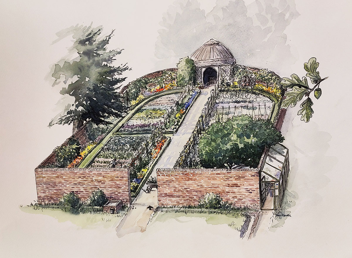Walled Garden Illustration